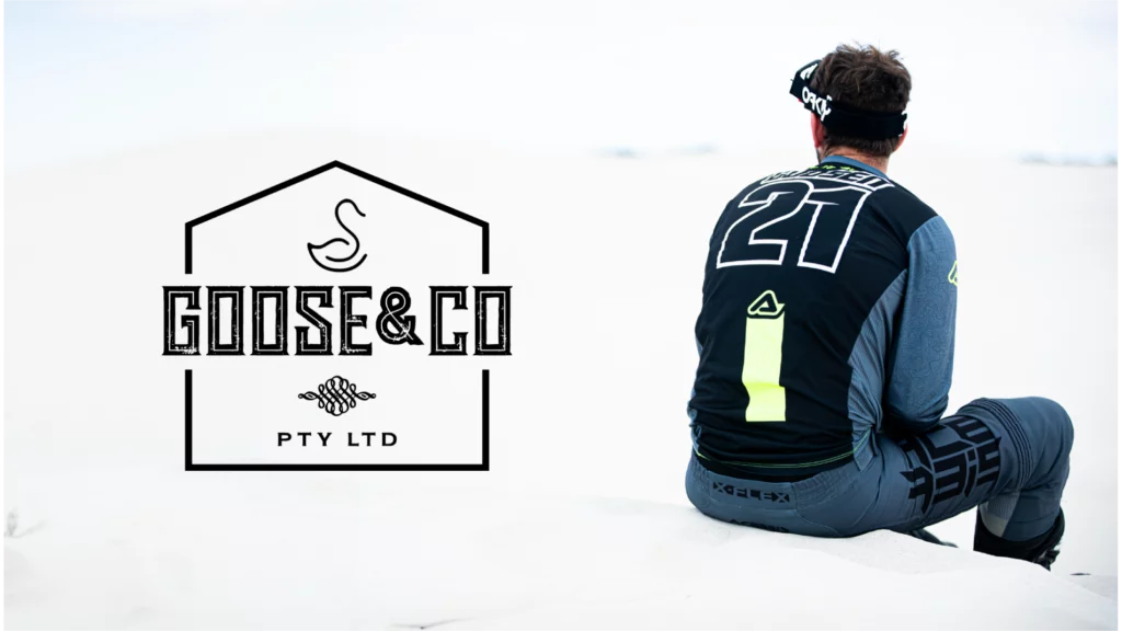 Goose & Co motocross lifestyle branding banner